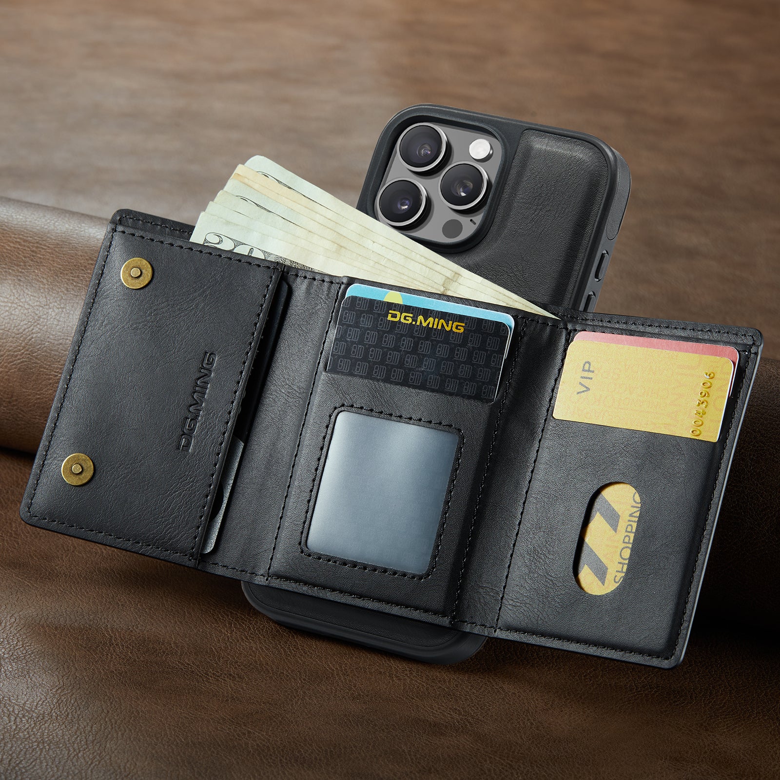 2-in-1 magnetic wallet case